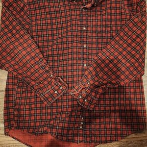 Eddie Bauer Red Plaid Men's Shirt